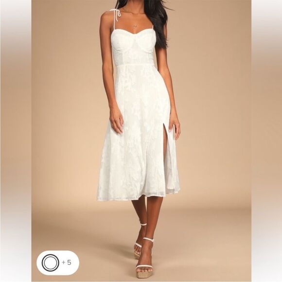 Lulus white midi dress - Picture 2 of 15